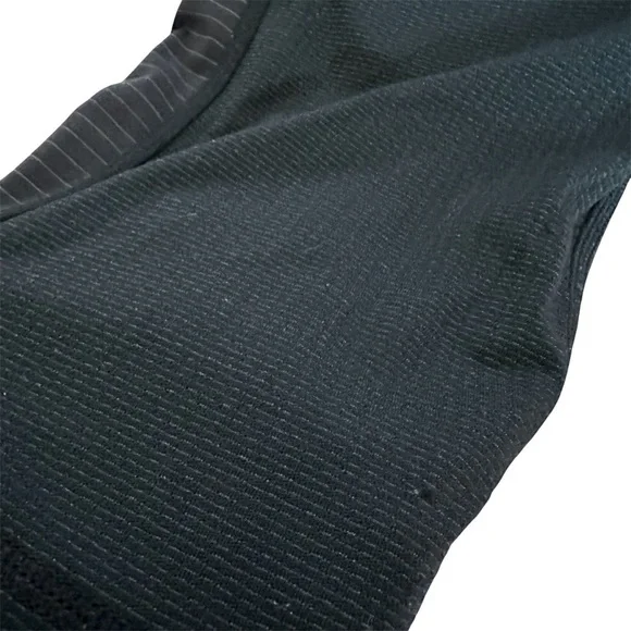 Lululemon InStride Crop Leggings Black Pinstripe Mesh Panel Size 12 - Picture 6 of 15